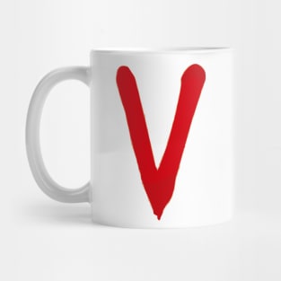"v" for victory of the resistance Mug